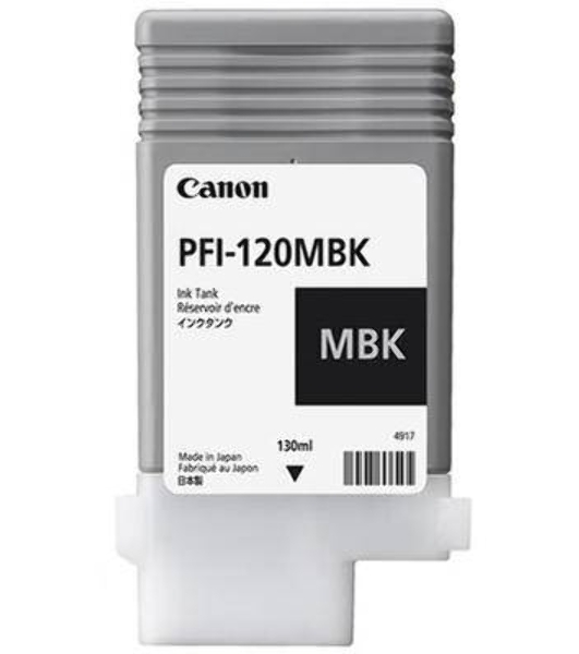 Картридж струйный Canon PFI-120 MBK 2884C001 черный матовый (130мл) для Canon Canon imagePROGRAF TM-200/205