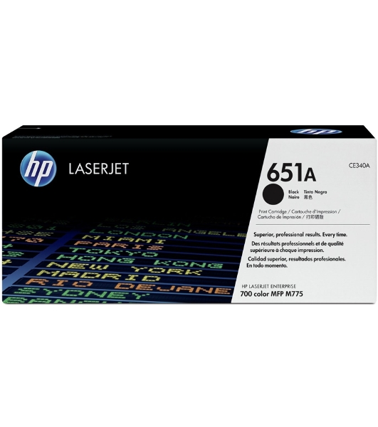 Картридж лазерный HP CE340A 651A черный для LaserJet 700 Color MFP 775 13500 стр.