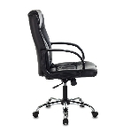 Кресло Бюрократ T-800N/BLACK черный, кожа, фото10