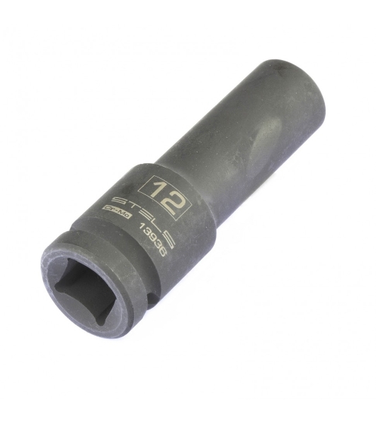 Головка ударная удлиненная шестигранная Stels 12 мм, 1/2', CrMo