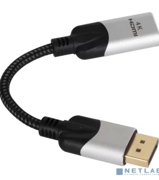 Кабель VCOM DisplayPort TO HDMI 4K 0.15 M CG621M-0.15