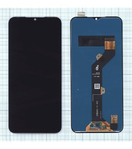Дисплей для Tecno Spark 7 черный