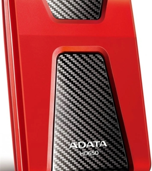 Внешний HDD 2.5' ADATA HD650, 1TB, USB 3.2 Gen 1 Type-A, 5400 rpm, красный