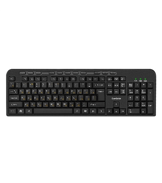 Комплект клавиатура+мышь ExeGate MK150 проводной, USB, 1200 DPI, чёрный