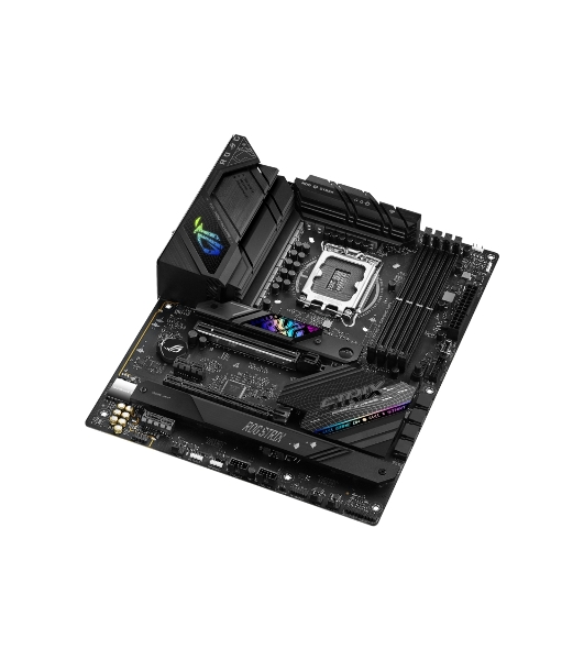 Материнская плата ASUS ROG STRIX B760-F GAMING WIFI, LGA 1700, Intel B760, 4xDDR5, 4xSATA, 3xM.2, 1xPCI-E 5.0 x16, 1xPCI-E 3.0 x4, 1xHDMI, 1xDP, 1x 2.5Gb LAN, 1xUSB-A 3.2 Gen 2, 6xUSB-A 3.2 Gen 1, 1xUSB-C 3.2 Gen 2x2, 5x3.5 мм, 7.1, Standard-ATX