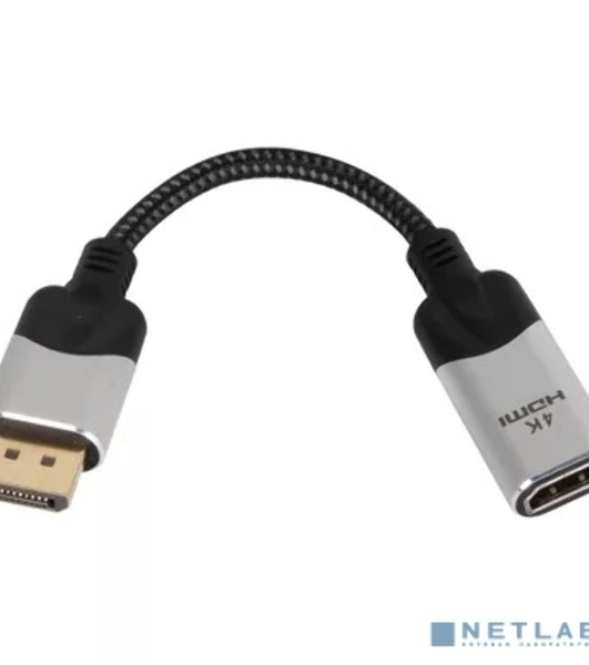 Кабель VCOM DisplayPort TO HDMI 4K 0.15 M CG621M-0.15