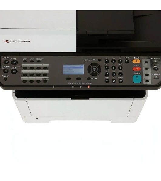 МФУ лазерное Kyocera Ecosys M2040dn (Азия) (1102S33AX0), A4, ч/б, печ. до 40 стр/мин., скан. до 40 стр/мин. (ч/б) 23 стр/мин. (цвет), 1200 x 1200 dpi (печать) 600x600dpi (скан.), USB, RJ-45 (старт.картр. TK-1178)