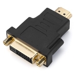 Переходник GoPower HDMI (m)-DVI-D (f) черный Premium Zip-Lock c подвесом (1/250), фото 1