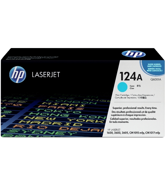 Картридж лазерный HP Q6001A голубой для Color LaserJet 2600 2000 стр.