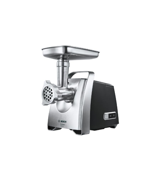 Мясорубка электрическая Bosch MFW68660 черный, 2200 Вт, 4.3 кг/мин, реверс, защита от перегрузки, металлический лоток, насадки - 10