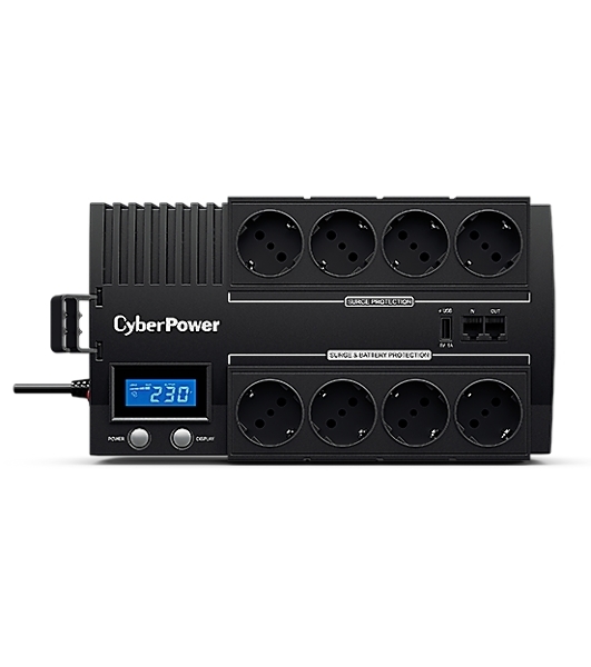 Источник бесперебойного питания CyberPower BR1200ELCD/1200 ВА/720 Вт/8 х CEE 7 (евророзетка)