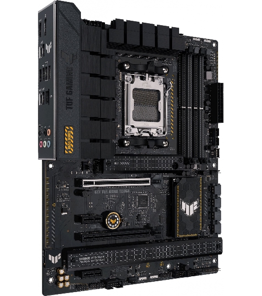 Материнская плата ASUS TUF GAMING B650-PLUS, AM5, AMD B650, 4xDDR5, 4xSATA, 3xM.2, 1xPCI-E 4.0 x16, 1xPCI-E 4.0 x4, 2xPCI-E x1, 1xHDMI, 1xDP, 1x 2.5Gb LAN, 2xUSB-A 3.2 Gen 2, 1xUSB-A 3.2 Gen 2x2, 1xUSB-C 3.2 Gen 2, 5x3.5 мм, 7.1, ATX