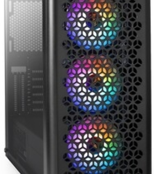 Компьютерный корпус Miditower ExeGate EVO-9202-NPX700 (ATX, БП 700NPX с вент. 12 см, с окном, 1*USB+1*USB 3.0, аудио, 3 вент. 12см с RGb подсветкой)