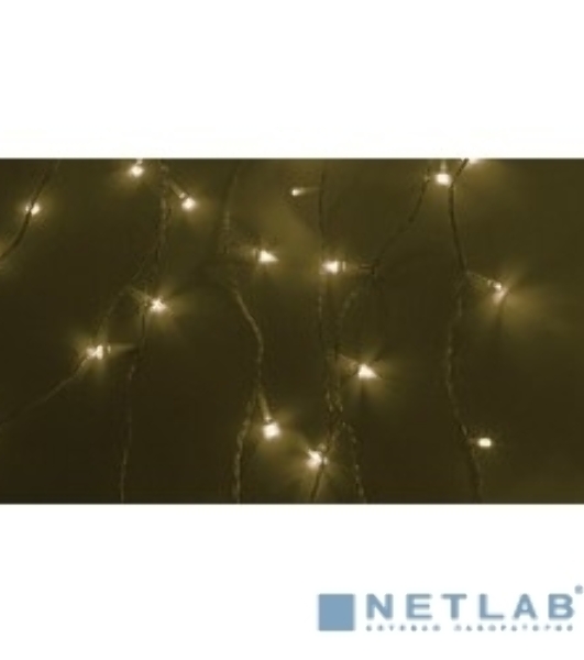 Гирлянда Neon-night 'Светодиодный Дождь' 1,5х1,5м, свечение с динамикой, прозрачный провод, 230 В, диоды теплый белый