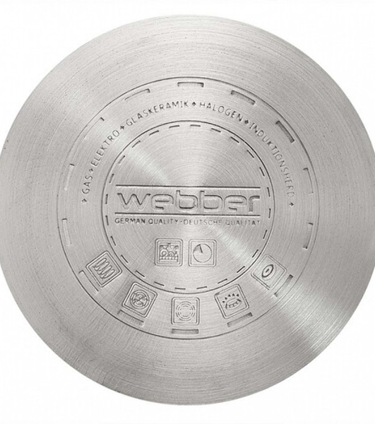 Ковш WEBBER BE-133 бакелитовая ручка, 1.5 л, 14х8,5 см, нержавеющая сталь, без крышки