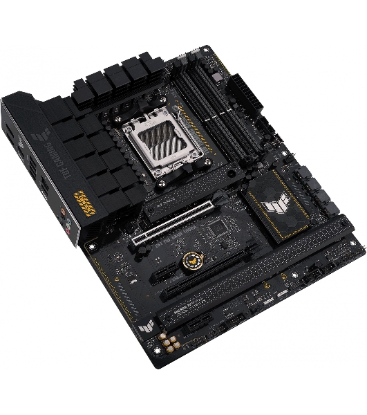 Материнская плата ASUS TUF GAMING B650-PLUS, AM5, AMD B650, 4xDDR5, 4xSATA, 3xM.2, 1xPCI-E 4.0 x16, 1xPCI-E 4.0 x4, 2xPCI-E x1, 1xHDMI, 1xDP, 1x 2.5Gb LAN, 2xUSB-A 3.2 Gen 2, 1xUSB-A 3.2 Gen 2x2, 1xUSB-C 3.2 Gen 2, 5x3.5 мм, 7.1, ATX