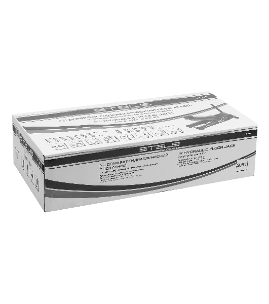 Домкрат Stels 51135 гидравлический подкатной быстрый подъем 3.5т low profile quick lift 100-565 мм