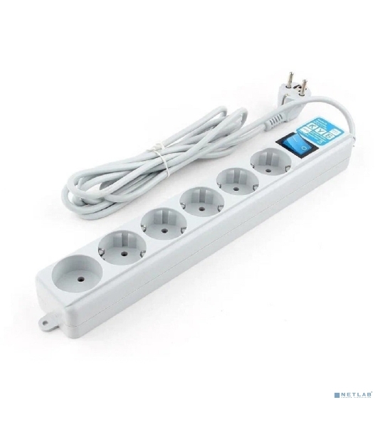 Фильтр-удлинитель Power Cube PRO SPL6-16-P-3М, 3,0 м, LC контур, 16А/3,5кВт 3*1,5мм