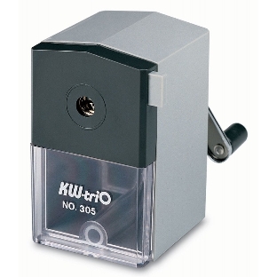 Точилка для карандашей механическая Kw-Trio 305A, 1 отверстие, 8мм пластик, ассорти