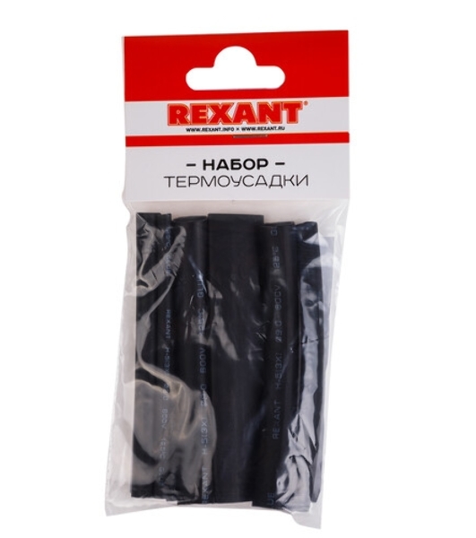 Трубка термоусадочная Rexant 7.0/3.5 1м черный