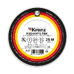 Изолента ПВХ Kranz 0.13х15 мм, 25 м, белая (5 шт./уп.), фото 1
