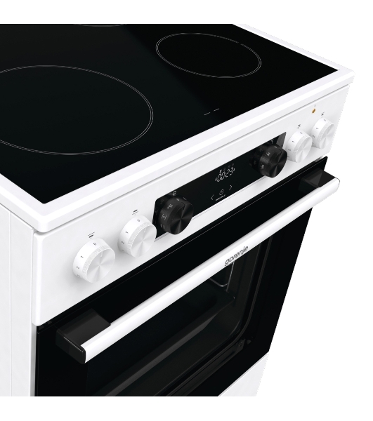 Плита электрическая Gorenje GEC6C40WD белый, конфорок 4 электрических, духовка 71 л, 60 см x 85 см x 60 см