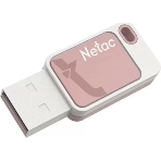 Флешка USB Netac UA31 (NT03UA31N-008G-20PK), 8Gb, USB 2.0, R/W 110/45, розовый/белый, фото 1