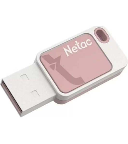 Флешка USB Netac UA31 (NT03UA31N-008G-20PK), 8Gb, USB 2.0, R/W 110/45, розовый/белый