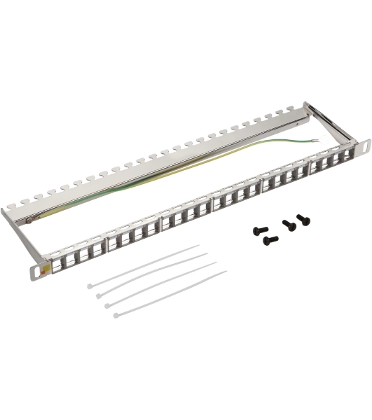 Патч-панель наборная Lanmaster LAN-PPC24OK-STP 19' 0,5U 24xRJ45 STP