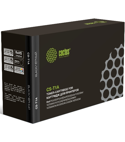 Картридж лазерный Cactus CS-T1A CS-T1A черный (2000 стр.) для Deli P2500D/P2500DN/P2500DNW/P2500DW/M2500AD/M2500ADN/M2500ADNW/M2500ADW/M2500D/M2500DN/M2500DW