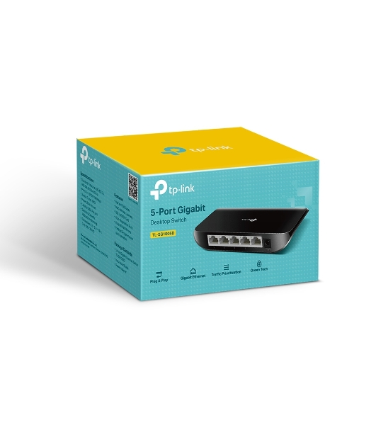 Коммутатор TP-Link SMB TL-SG1005D Коммутатор 5-port Gigabit Switch, plastic case