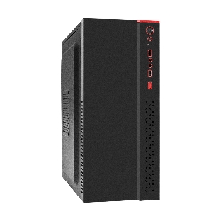Компьютерный корпус Miditower ExeGate AA-443 (ATX, без БП, 2хUSB+HD Audio, черный)