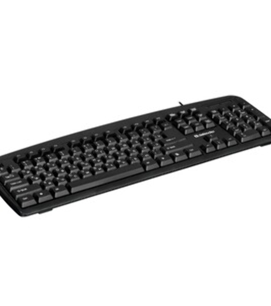 Клавиатура проводная Defender Office HB-910 RU, USB, черный
