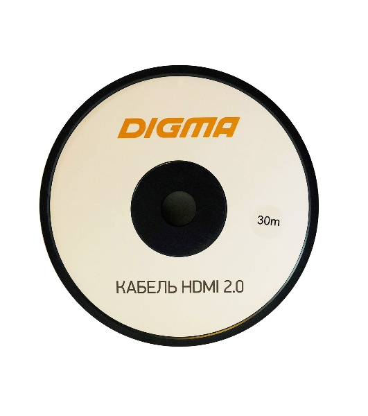 Кабель аудио-видео Digma HDMI 2.0 AOC HDMI (m)/HDMI (m) 30м. позолоченные контакты черный