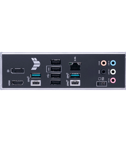 Материнская плата ASUS TUF GAMING B650-PLUS, AM5, AMD B650, 4xDDR5, 4xSATA, 3xM.2, 1xPCI-E 4.0 x16, 1xPCI-E 4.0 x4, 2xPCI-E x1, 1xHDMI, 1xDP, 1x 2.5Gb LAN, 2xUSB-A 3.2 Gen 2, 1xUSB-A 3.2 Gen 2x2, 1xUSB-C 3.2 Gen 2, 5x3.5 мм, 7.1, ATX