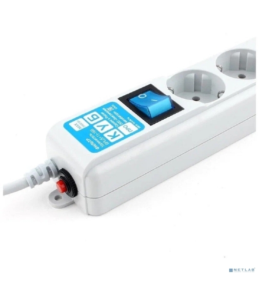 Фильтр-удлинитель Power Cube PRO SPL6-16-P-3М, 3,0 м, LC контур, 16А/3,5кВт 3*1,5мм