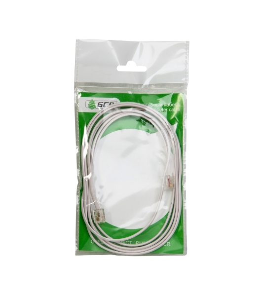 Телефонный шнур Greenconnect удлинитель для аппарата 5.0m GCR-TP6P4C-5.0m, 6P4C (джек 6p4c - jack 6p4c) белый Greenconnect Телефонный шнур удлинитель для аппарата 5.0m GCR-TP6P4C-5.0m, 6P4C (джек 6p4c - jack 6p4c) белый