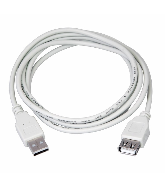 Кабель USB Rexant (шт. USB A - гн. USB A) 3 метра, серый