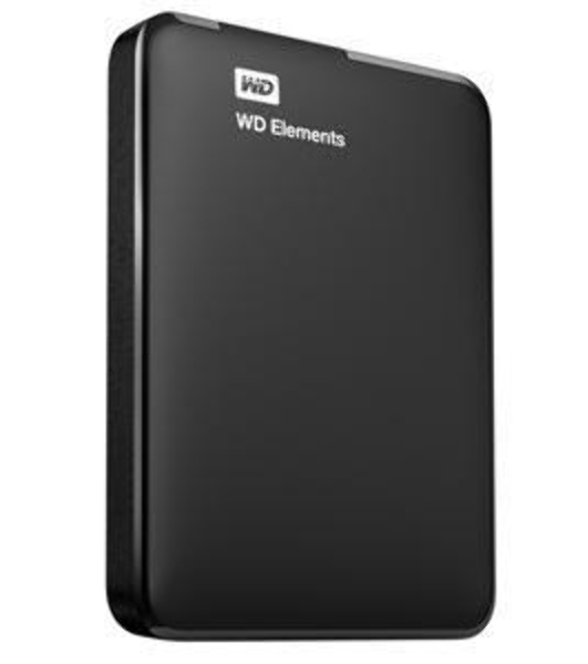 Внешний HDD 2.5' Western Digital Elements Portable, 4TB, USB 3.2 Gen 1 Type-A, 5400 rpm, черный