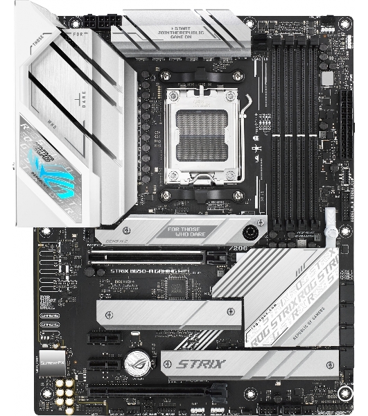 Материнская плата ASUS ROG STRIX B650-A GAMING WIFI, AM5, AMD B650, 4xDDR5, 4xSATA, 3xM.2, 1xPCIe 4.0 x16, 1xPCIe 4.0 x4, 1xHDMI, 1xDP, 1x 2.5Gb LAN, 3xUSB-A 3.2 Gen 2, 4xUSB 2.0, 5x3.5 мм, 7.1, Standard-ATX