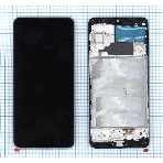 Дисплей для Samsung Galaxy M32 SM-M325F в сборе с тачскрином и рамкой (OLED) черный, фото 1