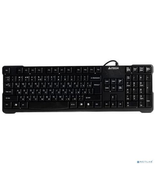 Клавиатура A4Tech KR-750 проводная, USB Type-A, чёрный