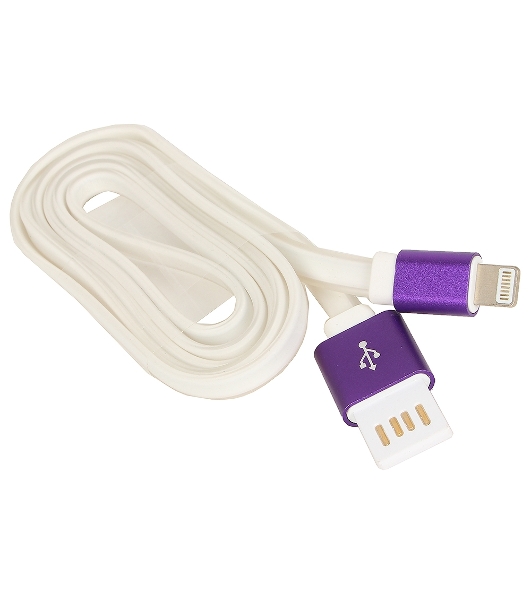 Кабель Gembird USB 2.0 Cablexpert AM/Lightning 8P, 1м, силиконовый шнур, разъемы фиолетовый металлик, пакет