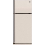 Холодильник Sharp SJ-XE59PMBE бежевый двухкамерный 430/148л морозилка сверху, No Frost, фото6