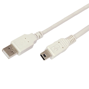 Кабель Rexant mini USB (male) штекер - USB-A (male) штекер, 3 м, серый (PE пакет)