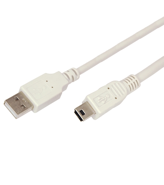 Кабель Rexant mini USB (male) штекер - USB-A (male) штекер, 3 м, серый (PE пакет)