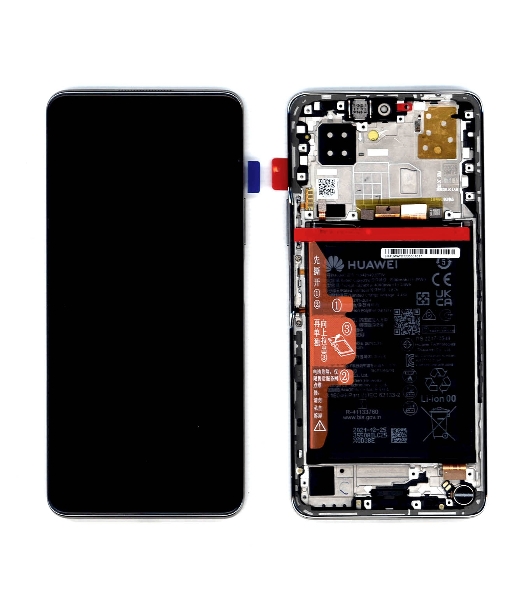 Дисплей для Huawei Nova 9 SE в сборе с тачскрином, панелью и аккумулятором (SPY 02354UWA), белый