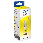 Чернила Epson 673 C13T673498 (аналог C13T67344A) желтый 70мл для Epson L800/L810/L850/L1800, фото 1
