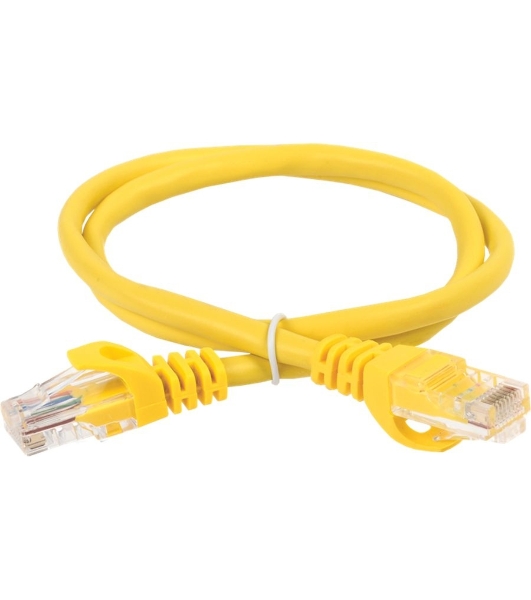 Патч-корд ITK Generica PC05-C5EU-3M-G U/UTP не экранированный RJ-45 вил.-вилка RJ-45 cat.5e 3м желтый ПВХ (уп.:1шт)