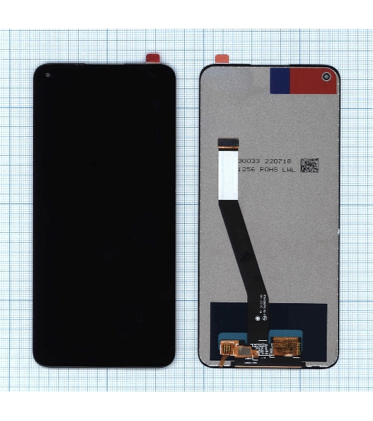 Дисплей для Xiaomi Redmi Note 9, Redmi 10X черный